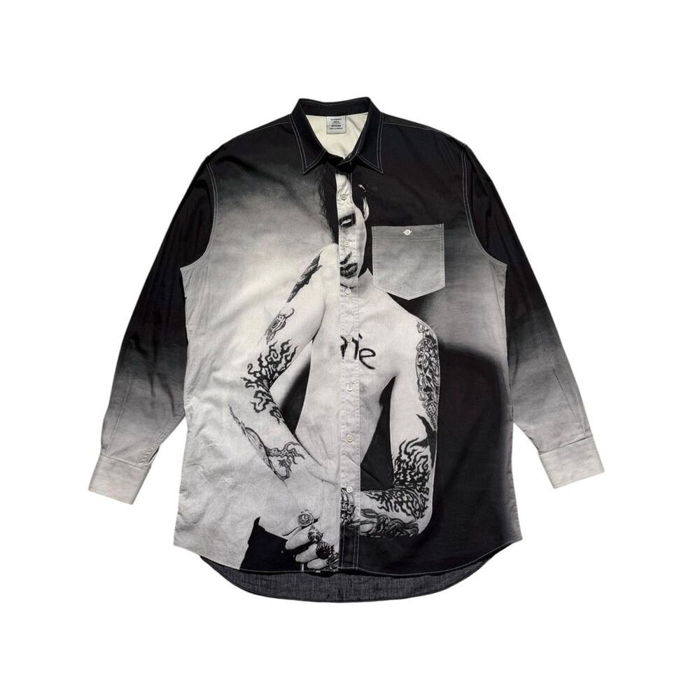 Marilyn Manson Unsafe button down